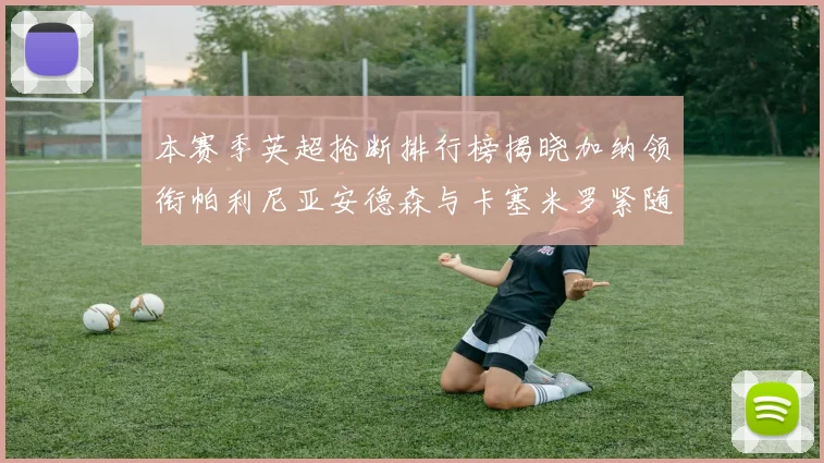 本赛季英超抢断排行榜揭晓加纳领衔帕利尼亚安德森与卡塞米罗紧随其后